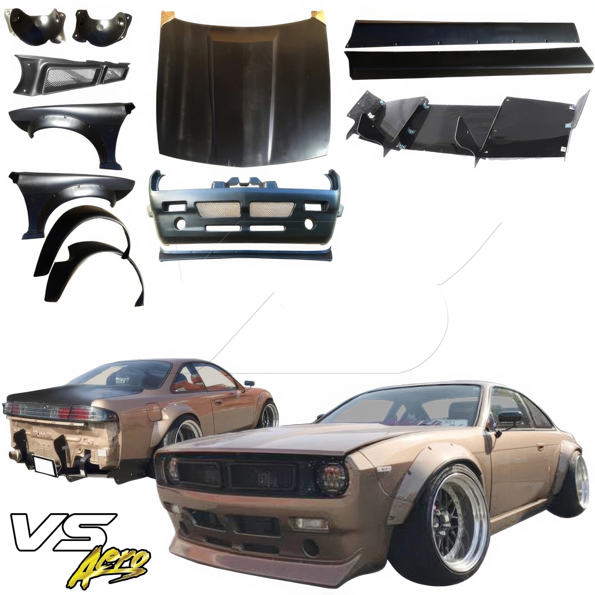 Modify your Nissan 240SX 1995 with our Exterior/Complete Body Kits - 6