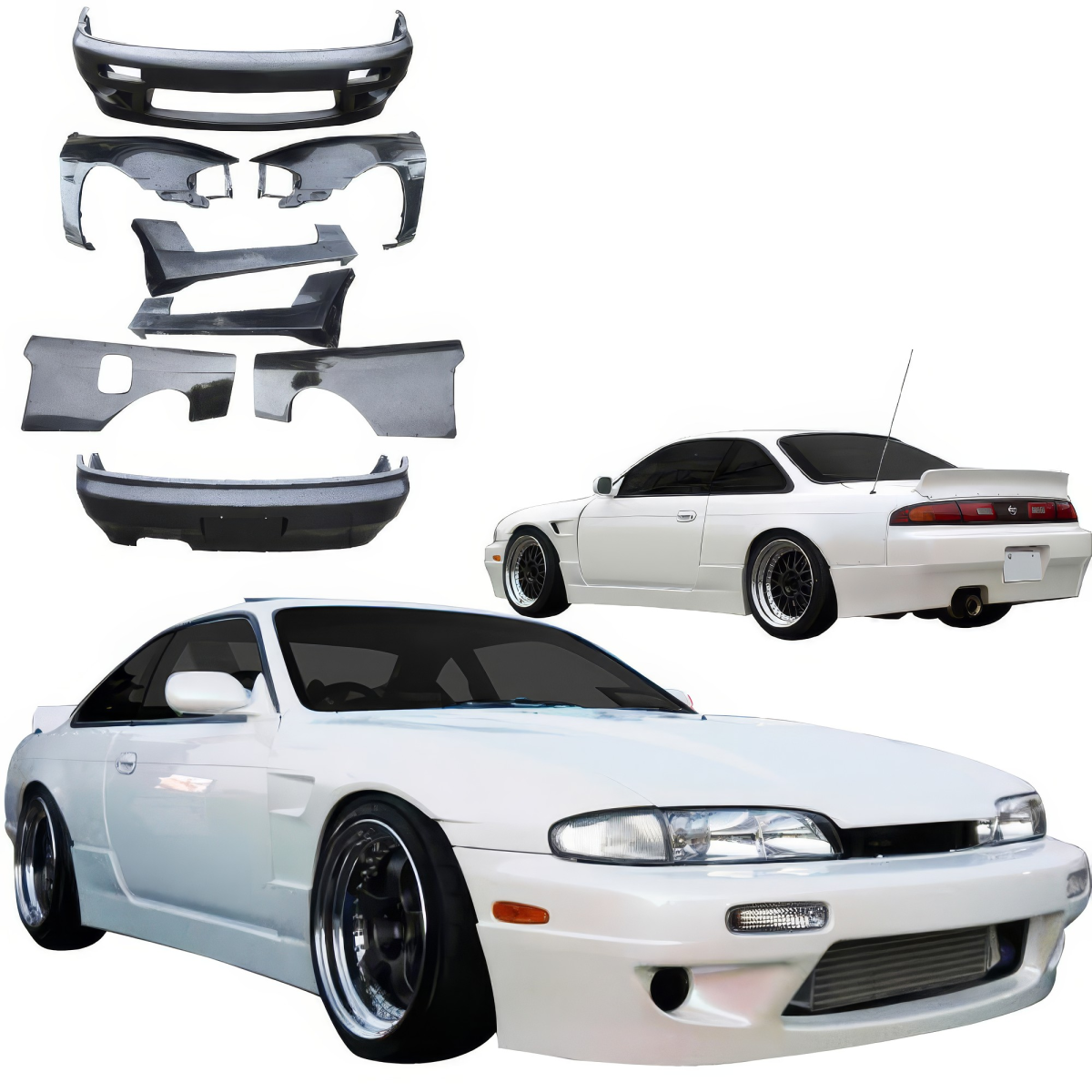 Modify your Nissan 240SX 1995 with our Exterior/Complete Body Kits - 