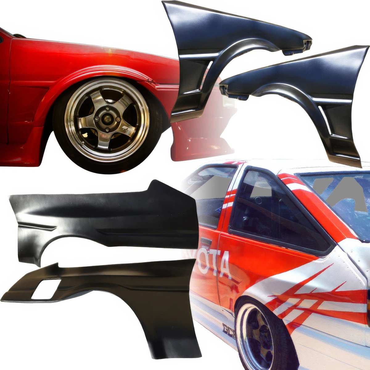 Modify your Toyota Corolla 1984 with our Exterior/Fenders - 1