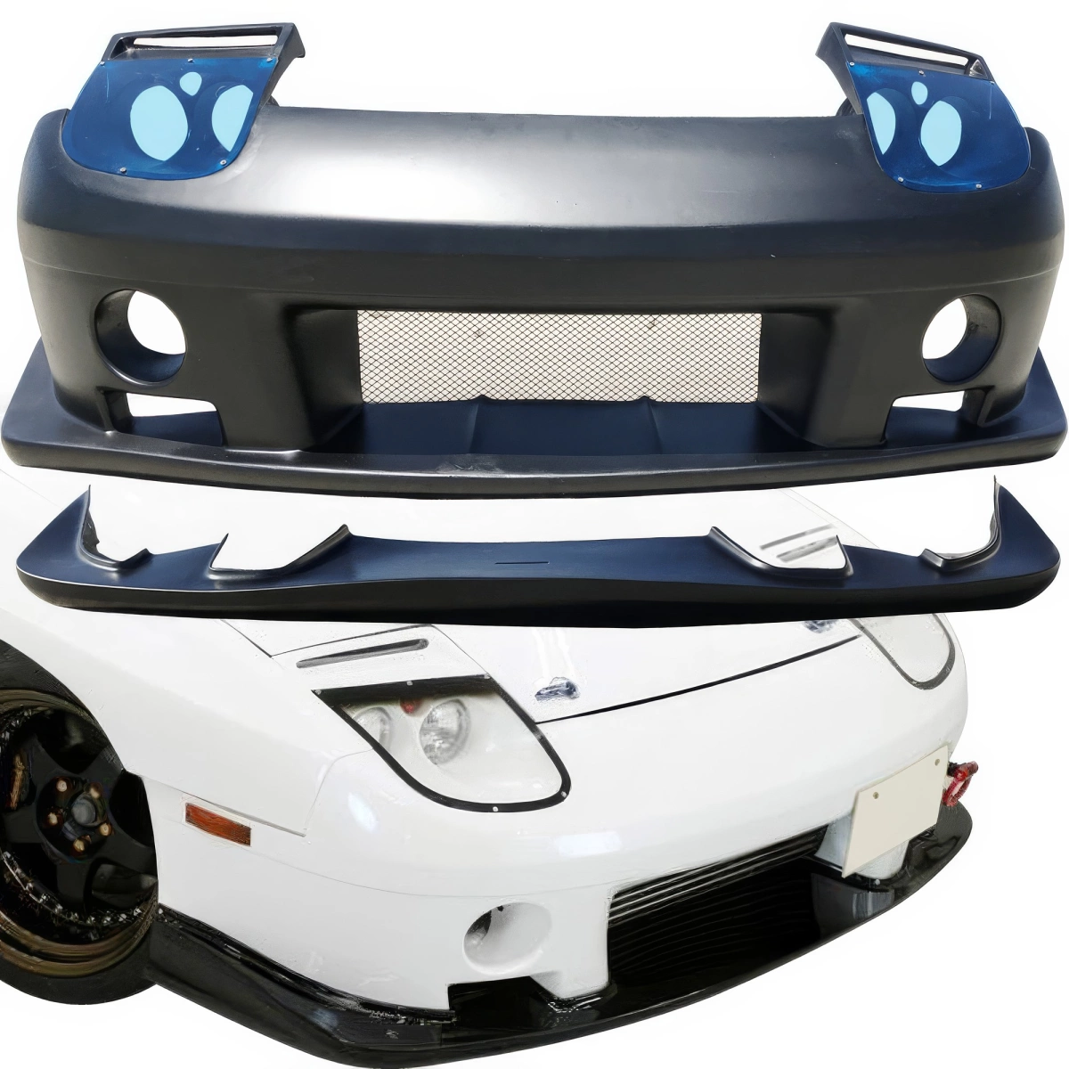 Modify your Mazda RX-7 1986 with our Exterior/Front Bumpers - 1