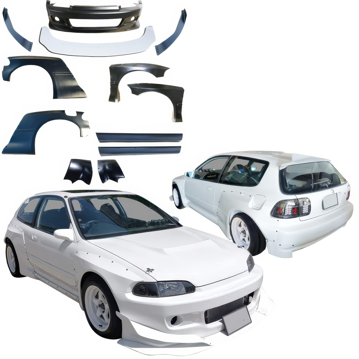 Modify your Honda Civic 1992 with our Exterior/Complete Body Kits - 