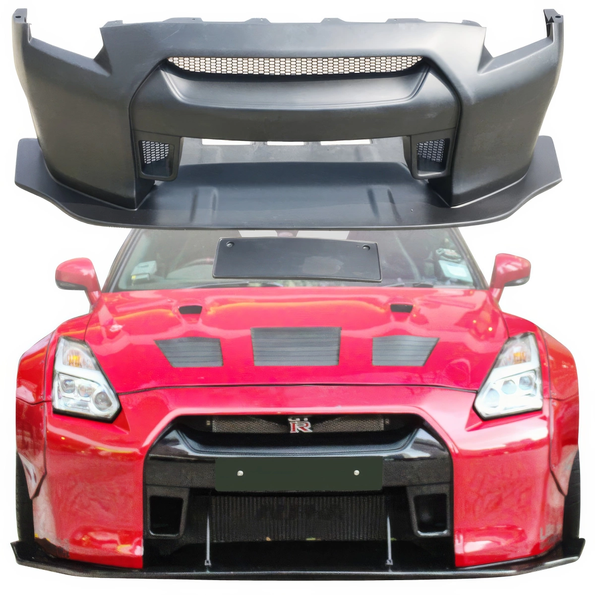 Modify your Nissan GT-R 2009 with our Exterior/Front Bumpers - 9