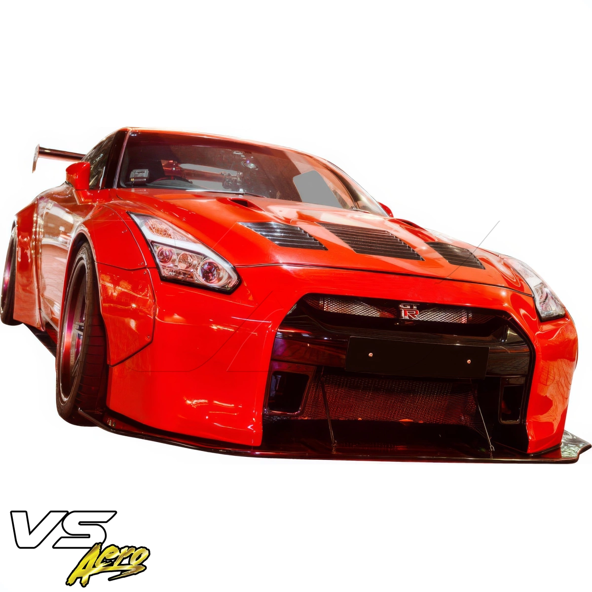 Modify your Nissan GT-R 2009 with our Exterior/Front Bumpers - 11