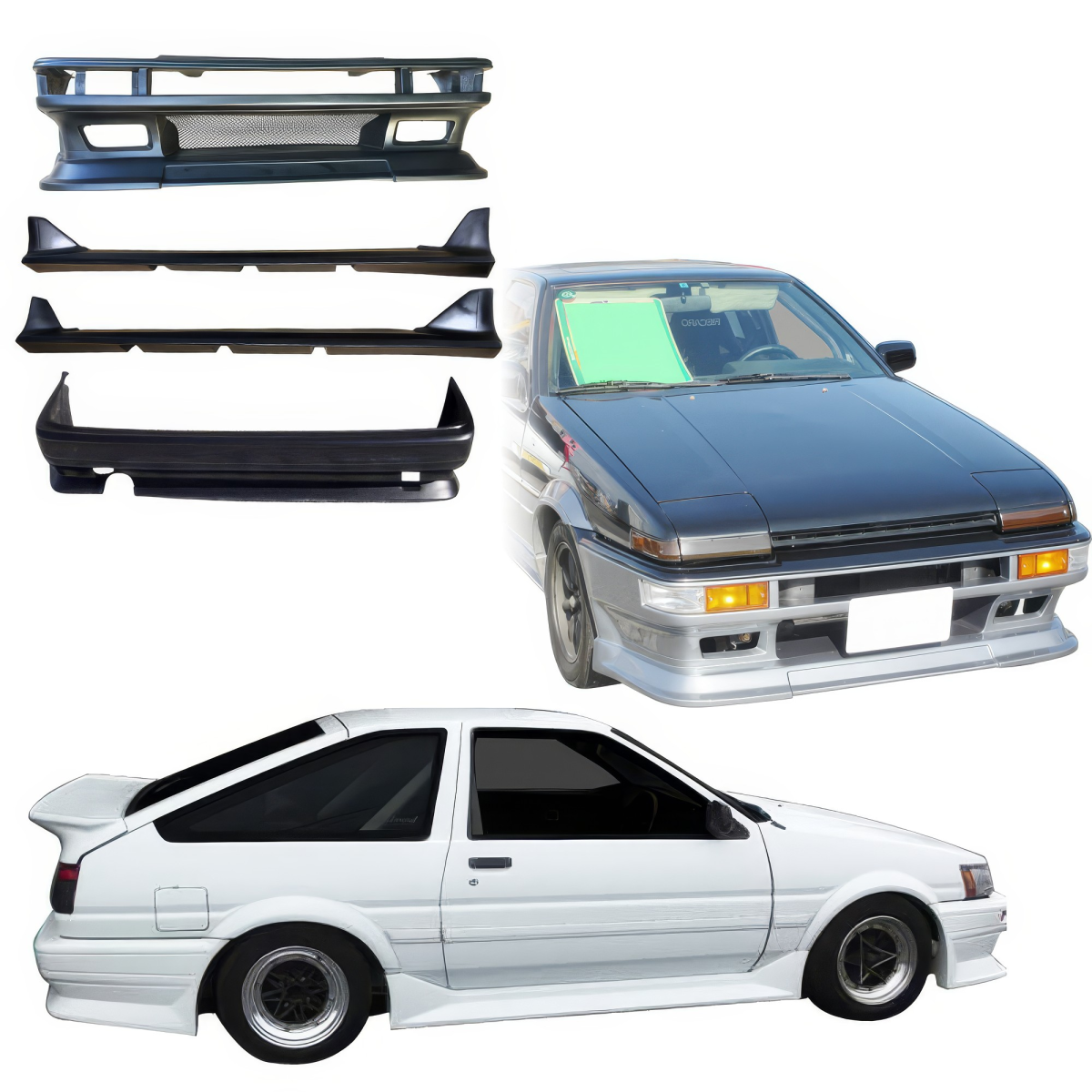 Modify your Toyota Corolla 1984 with our Exterior/Complete Body Kits - 