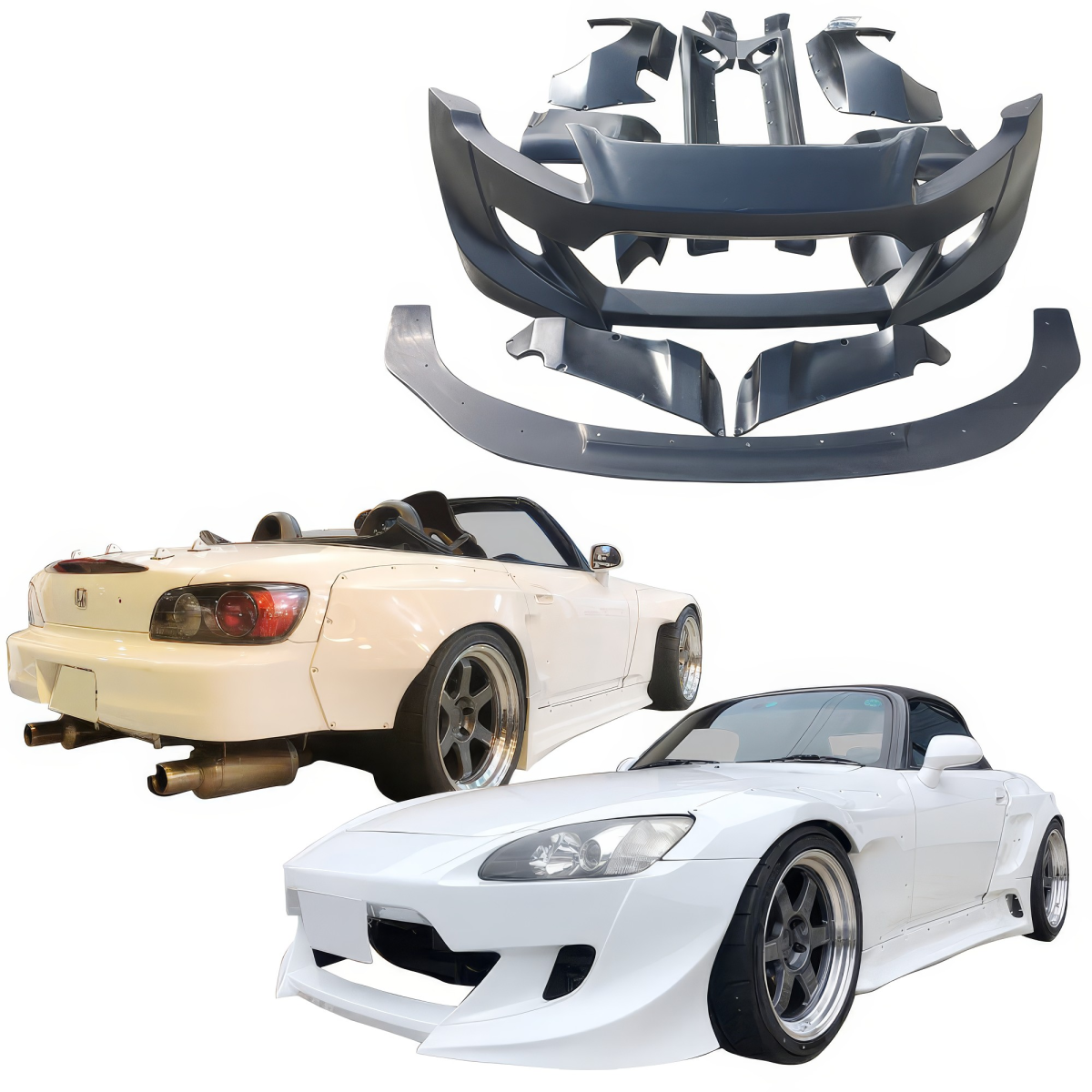 Modify your Honda S2000 2000 with our Exterior/Complete Body Kits - 