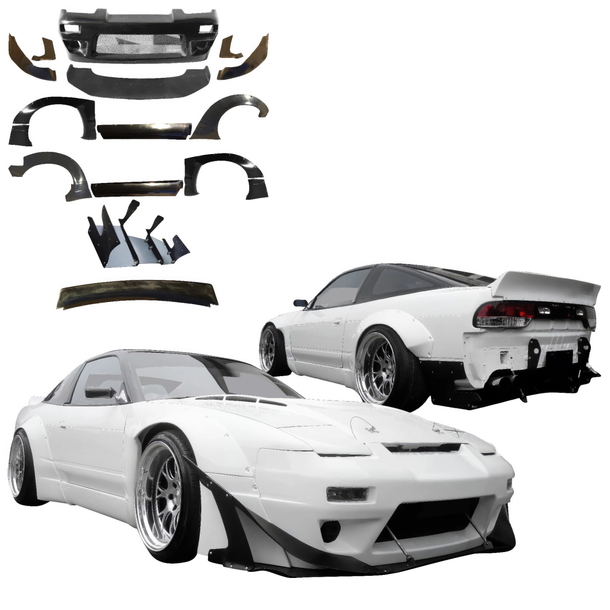 Modify your Nissan 240SX 1989 with our Exterior/Complete Body Kits - 1