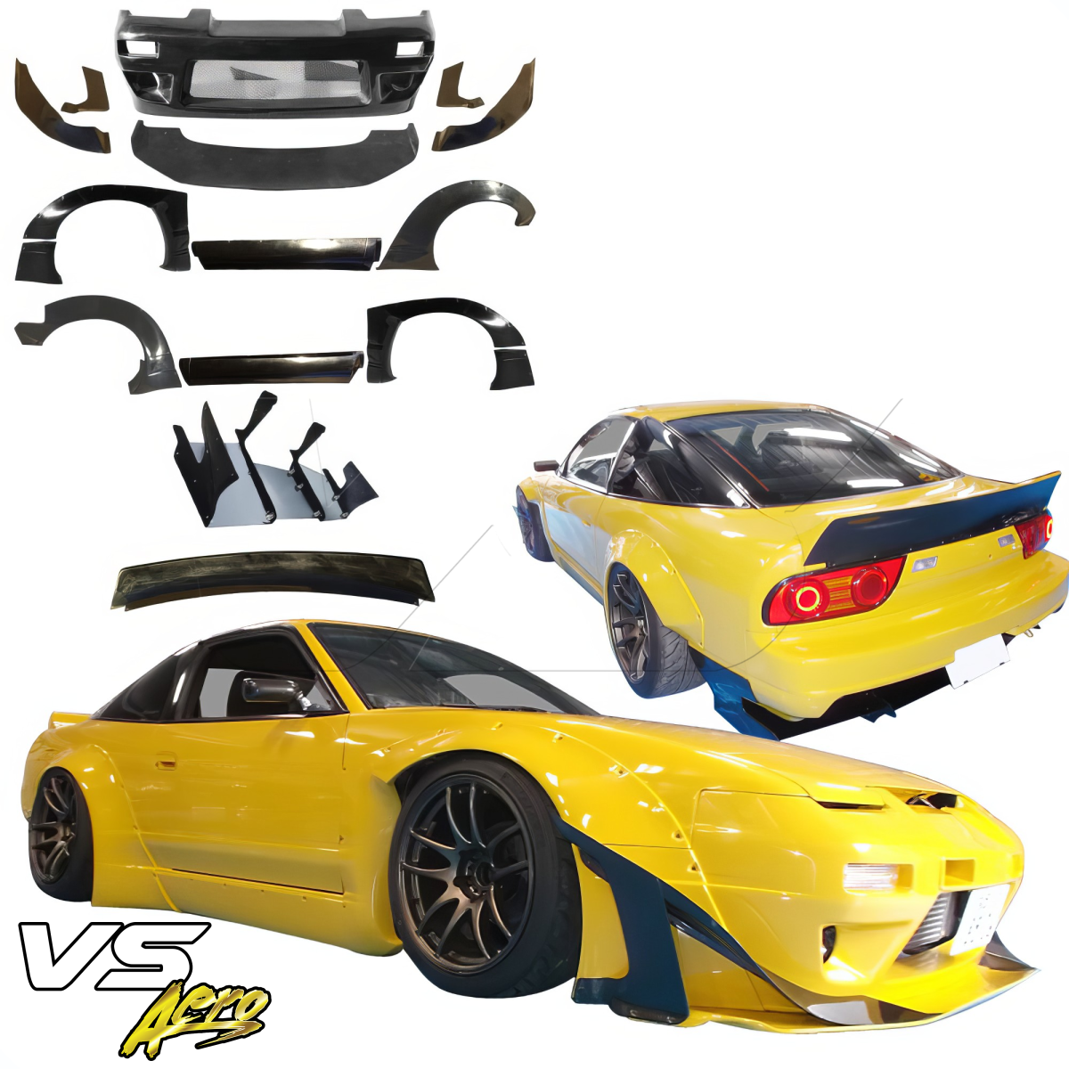 Modify your Nissan 240SX 1989 with our Exterior/Complete Body Kits - 