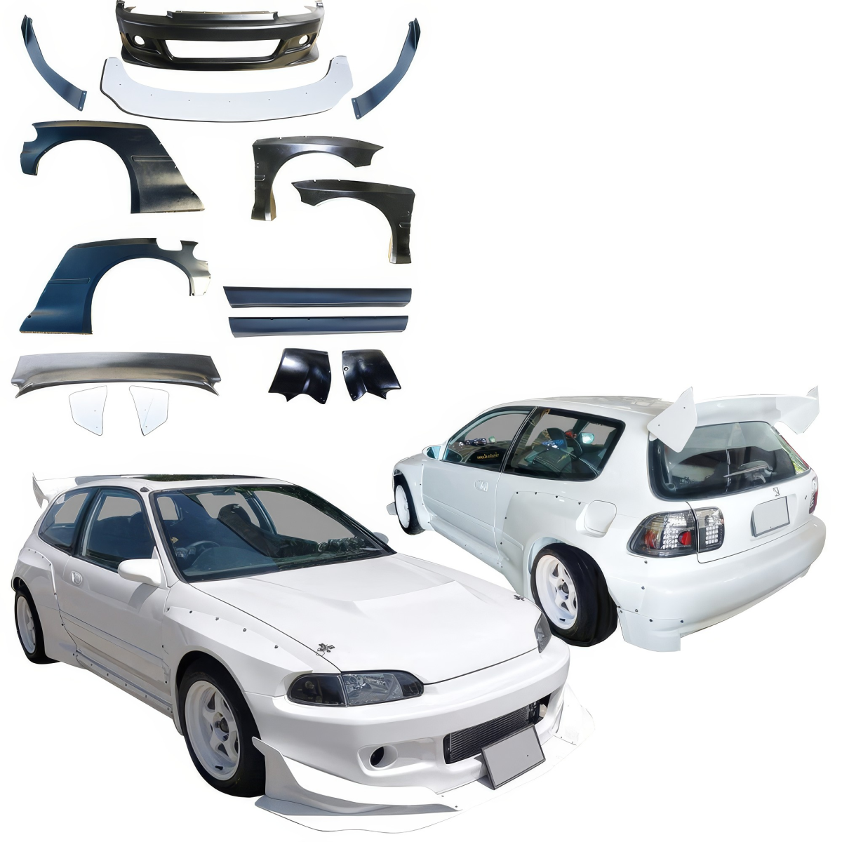 Modify your Honda Civic 1992 with our Exterior/Complete Body Kits - 