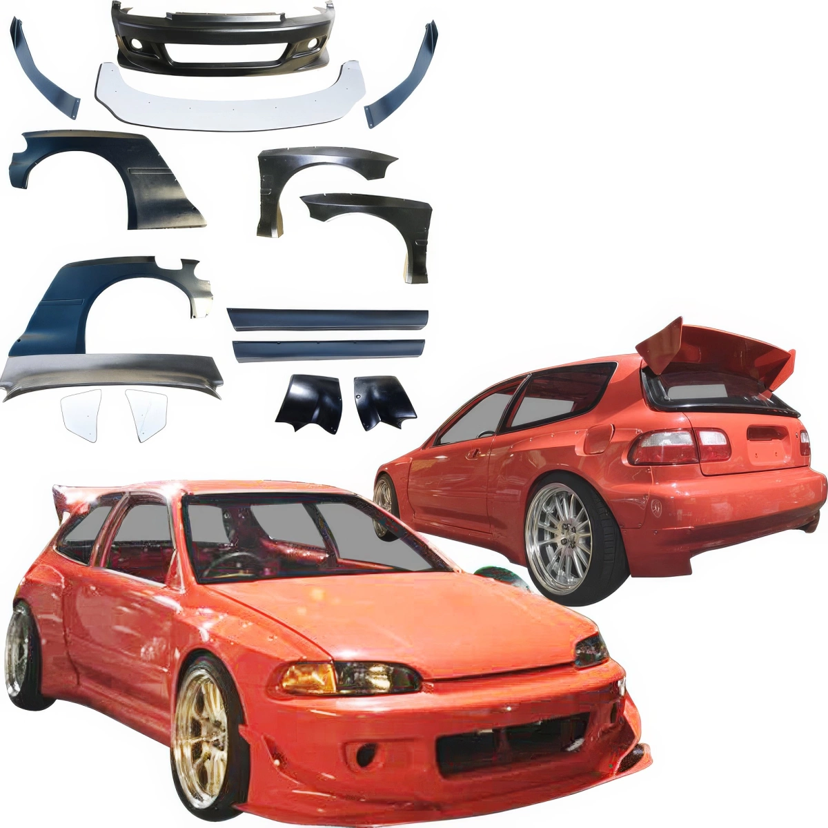 Modify your Honda Civic 1992 with our Exterior/Complete Body Kits - 3