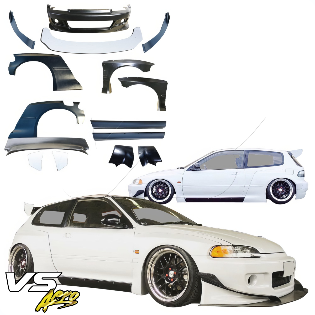 Modify your Honda Civic 1992 with our Exterior/Complete Body Kits - 