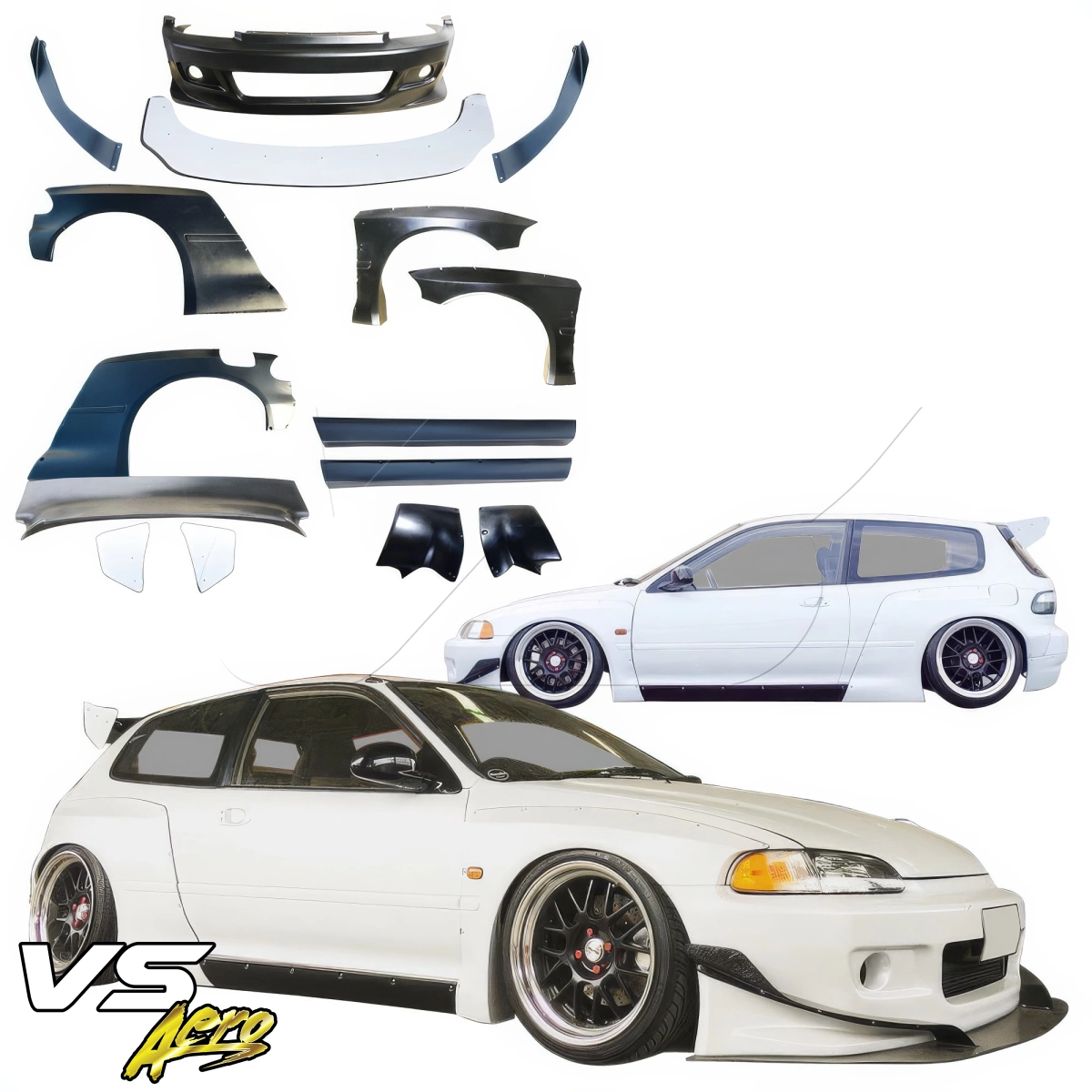 Modify your Honda Civic 1992 with our Exterior/Complete Body Kits - 7