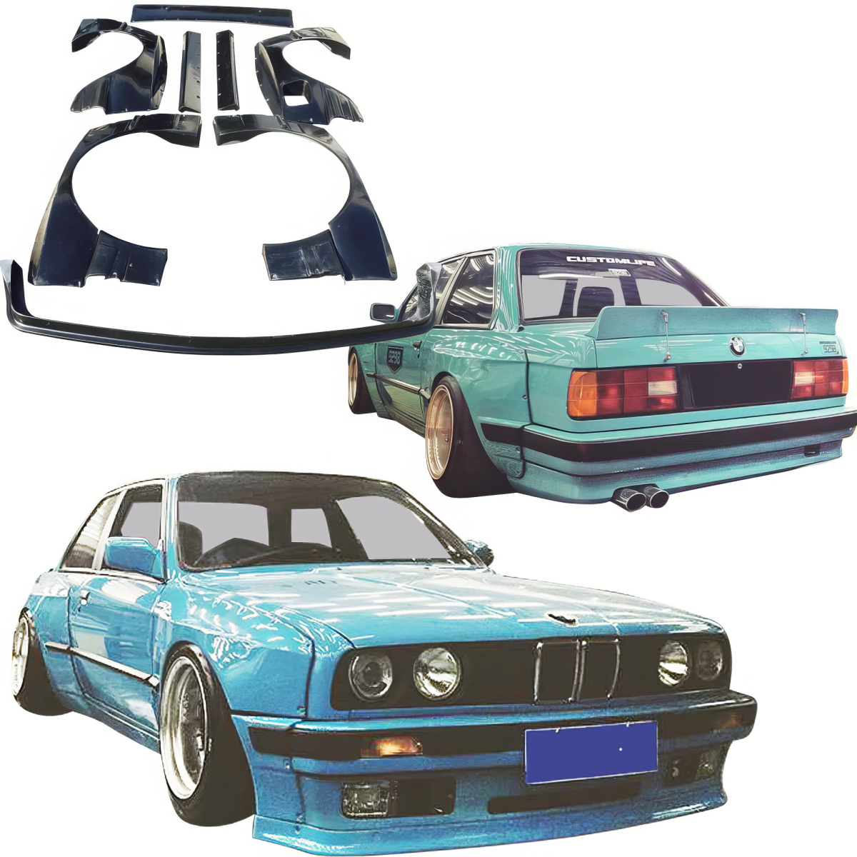 Modify your BMW 3-Series 1984 with our Exterior/Wings - 