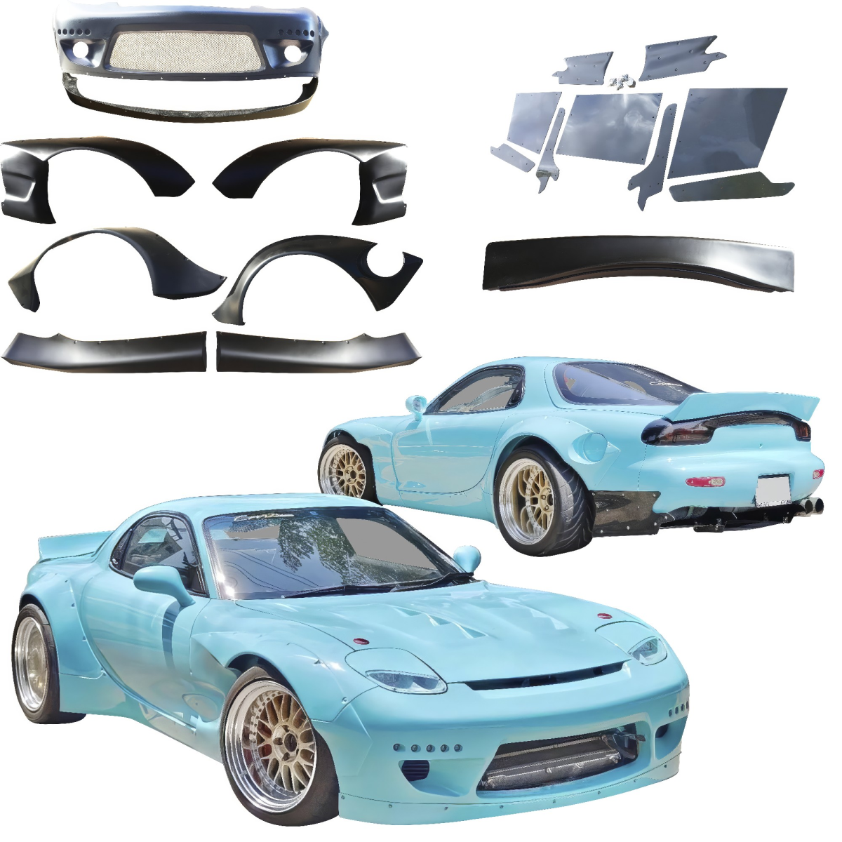 Modify your Mazda RX-7 1993 with our Exterior/Complete Body Kits - 