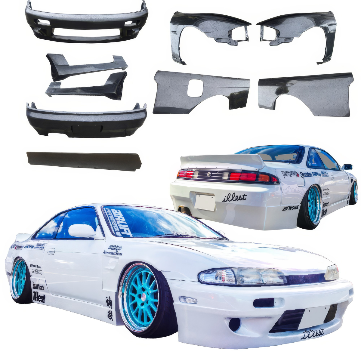 Modify your Nissan 240SX 1995 with our Exterior/Wings - 