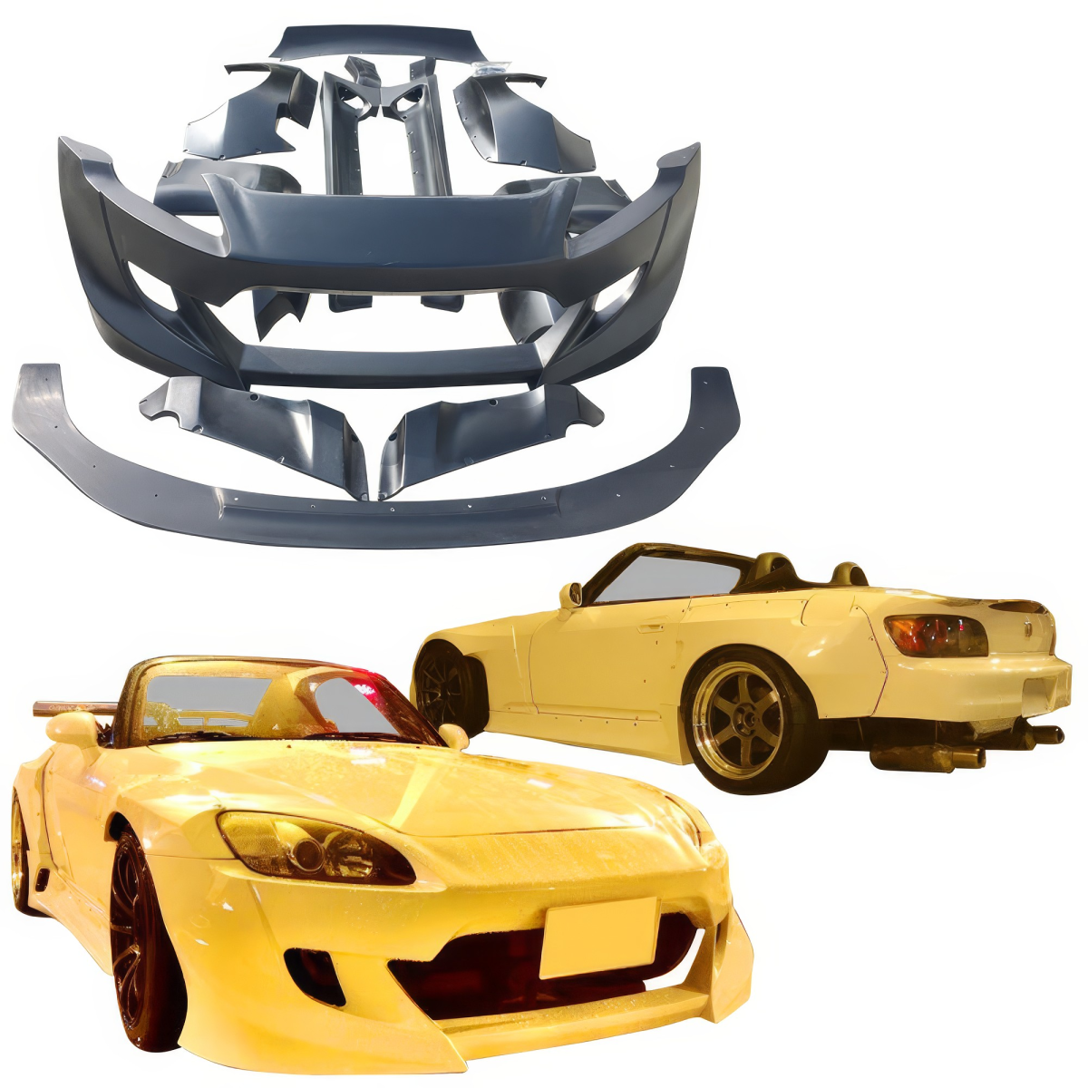 Modify your Honda S2000 2000 with our Exterior/Wings - 