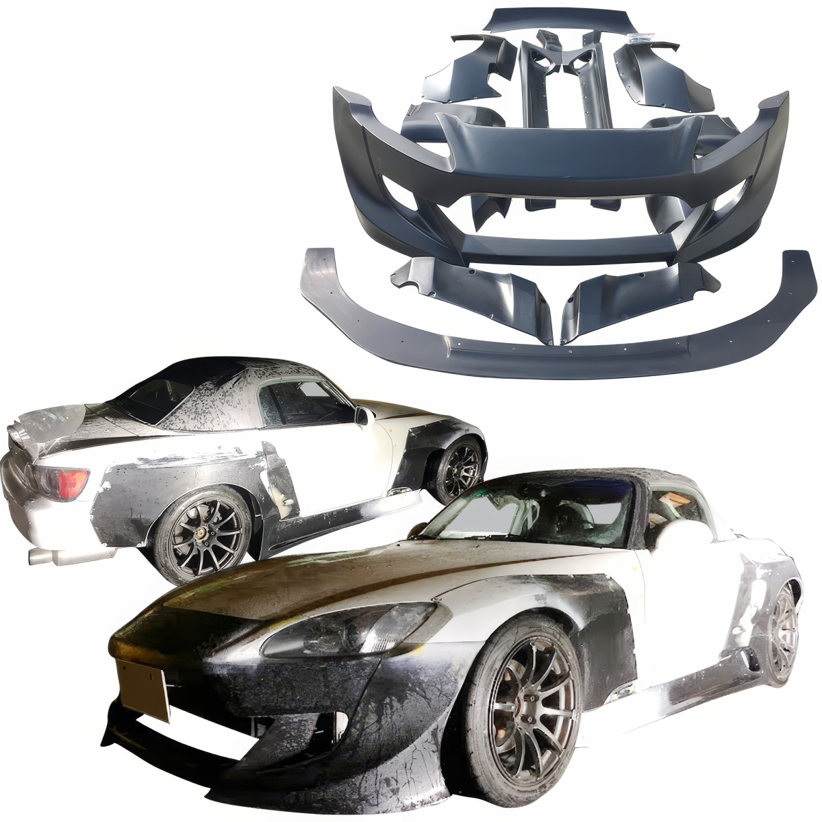 Modify your Honda S2000 2000 with our Exterior/Wings - 