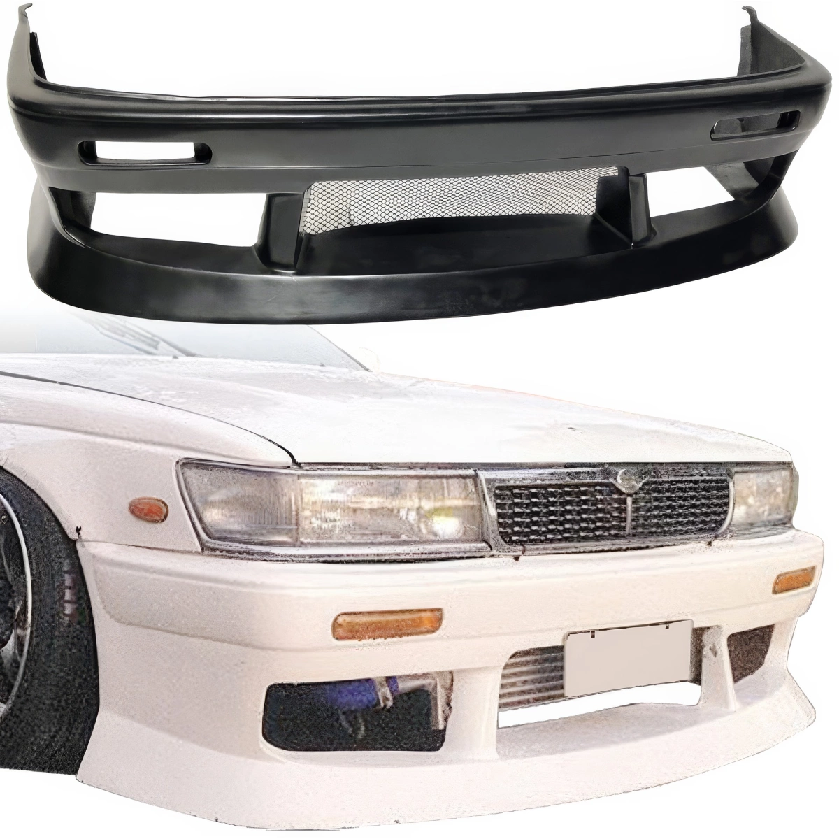 Modify your Nissan Laurel 1989 with our Exterior/Front Bumpers - 1