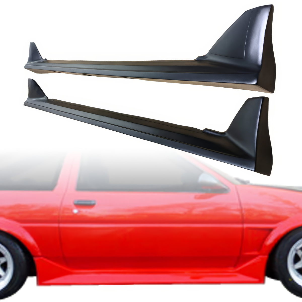 Modify your Toyota Corolla 1984 with our Exterior/Side Skirts - 