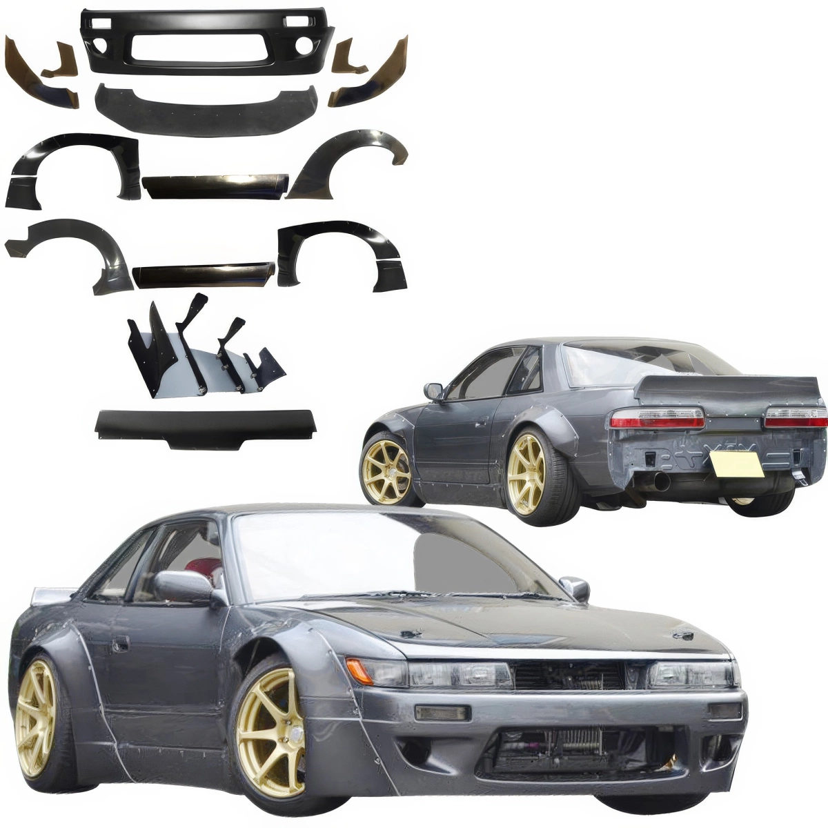 Modify your Nissan Silvia 1989 with our Exterior/Complete Body Kits - 1