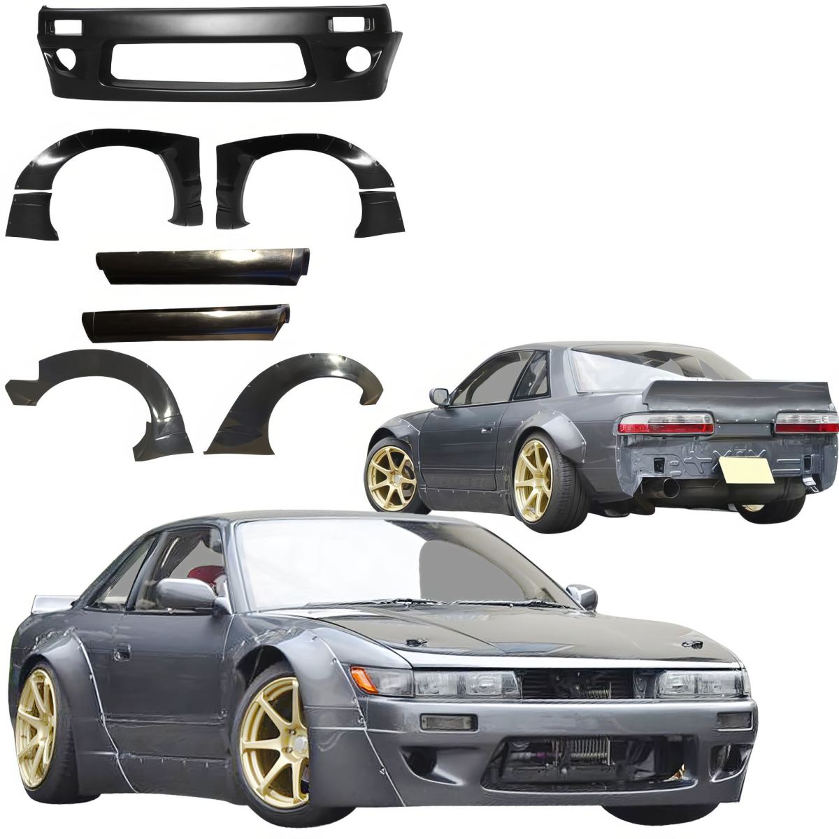 Modify your Nissan Silvia 1989 with our Exterior/Complete Body Kits - 