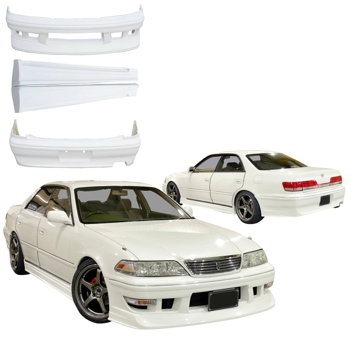 VSaero FRP TRAU Body Kit 4pc (JZX100) for Mark II Toyota 97-00 VSaero FRP TRAU Body Kit 4pc (JZX100) for Mark II Toyota 97-00