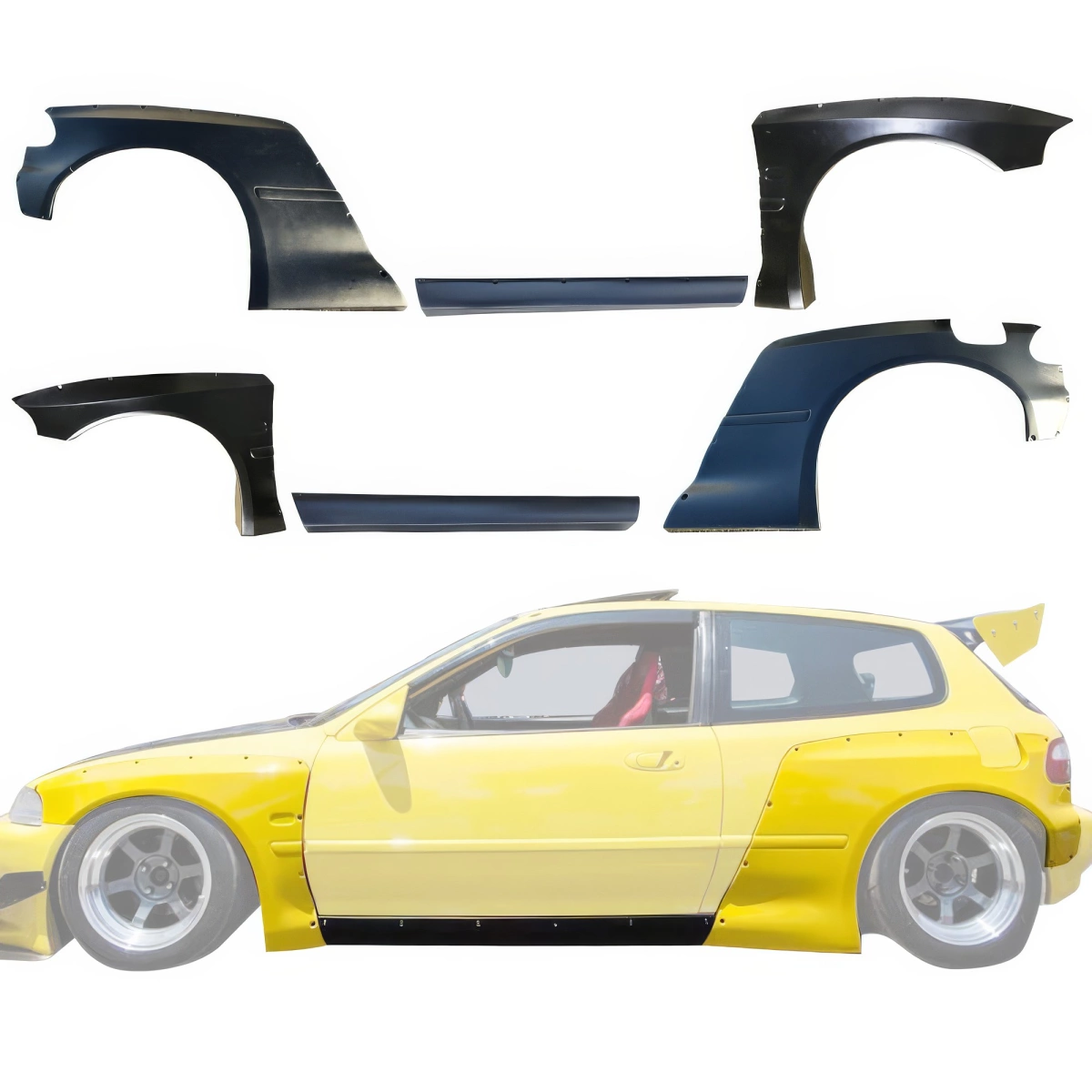 Modify your Honda Civic 1992 with our Exterior/Fenders - 1