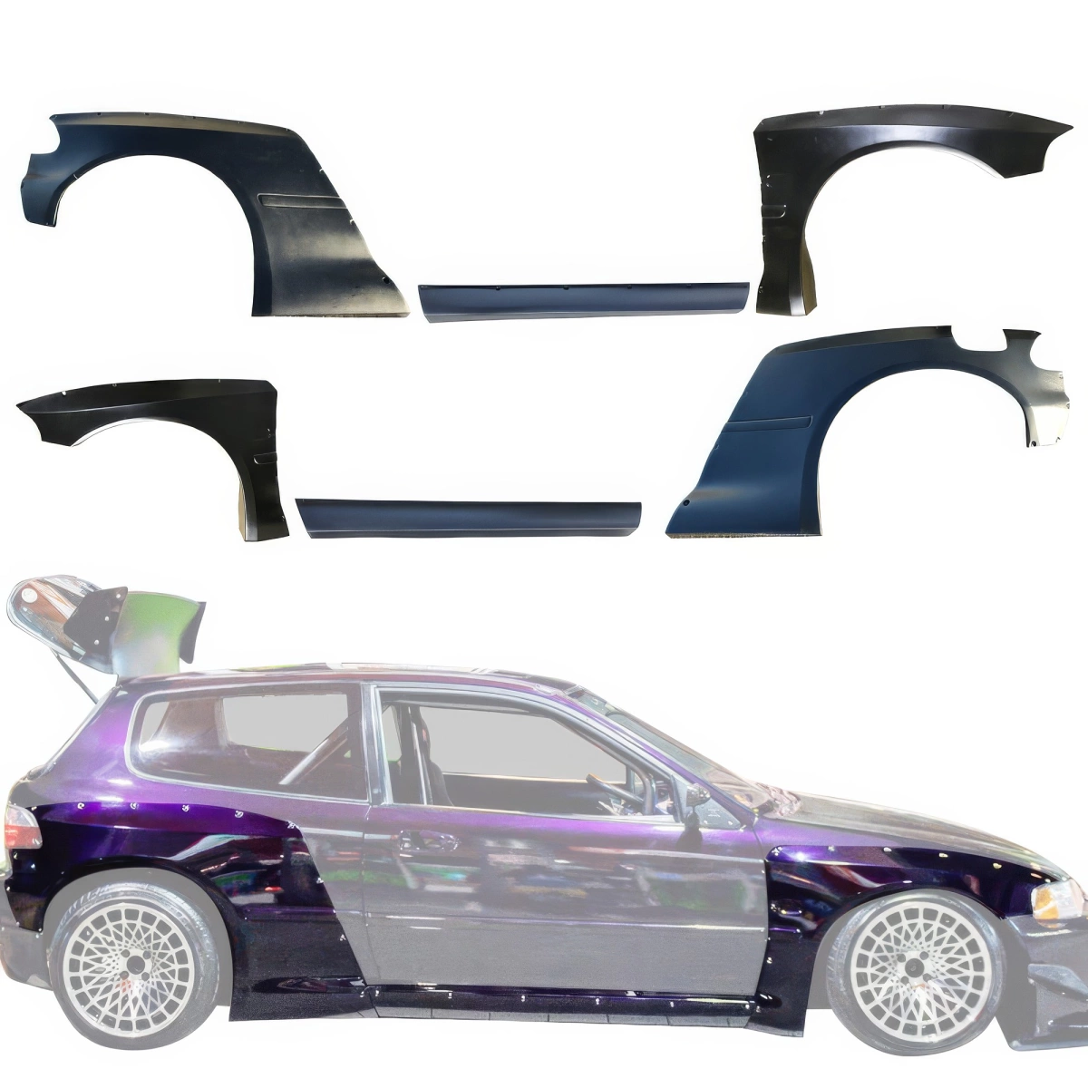 Modify your Honda Civic 1992 with our Exterior/Fenders - 3