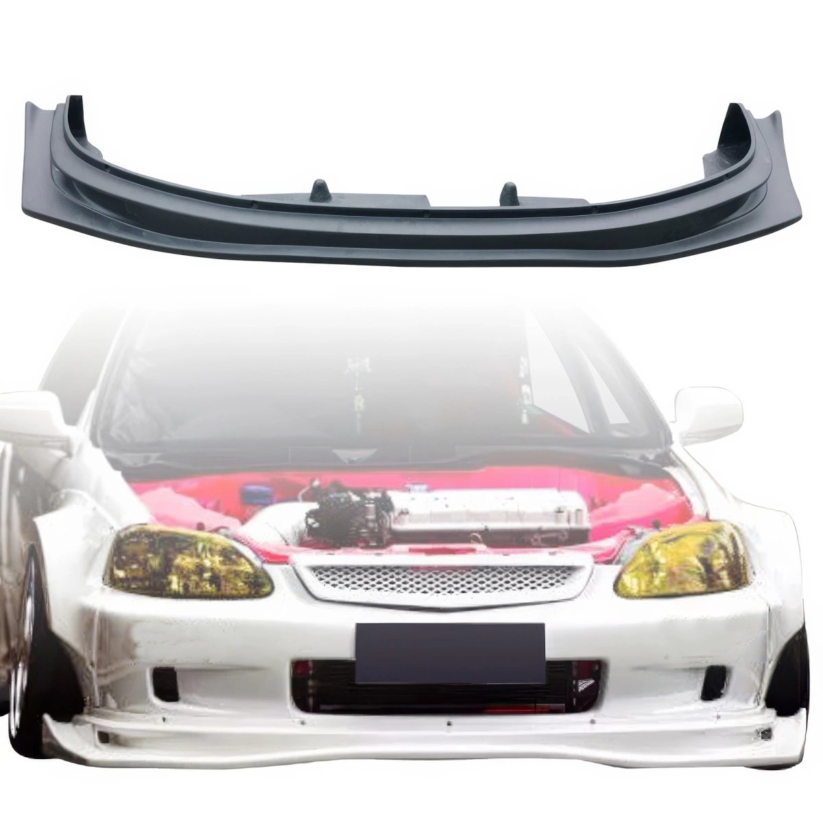 Modify your Honda Civic 1999 with our Exterior/Front Lips - 1