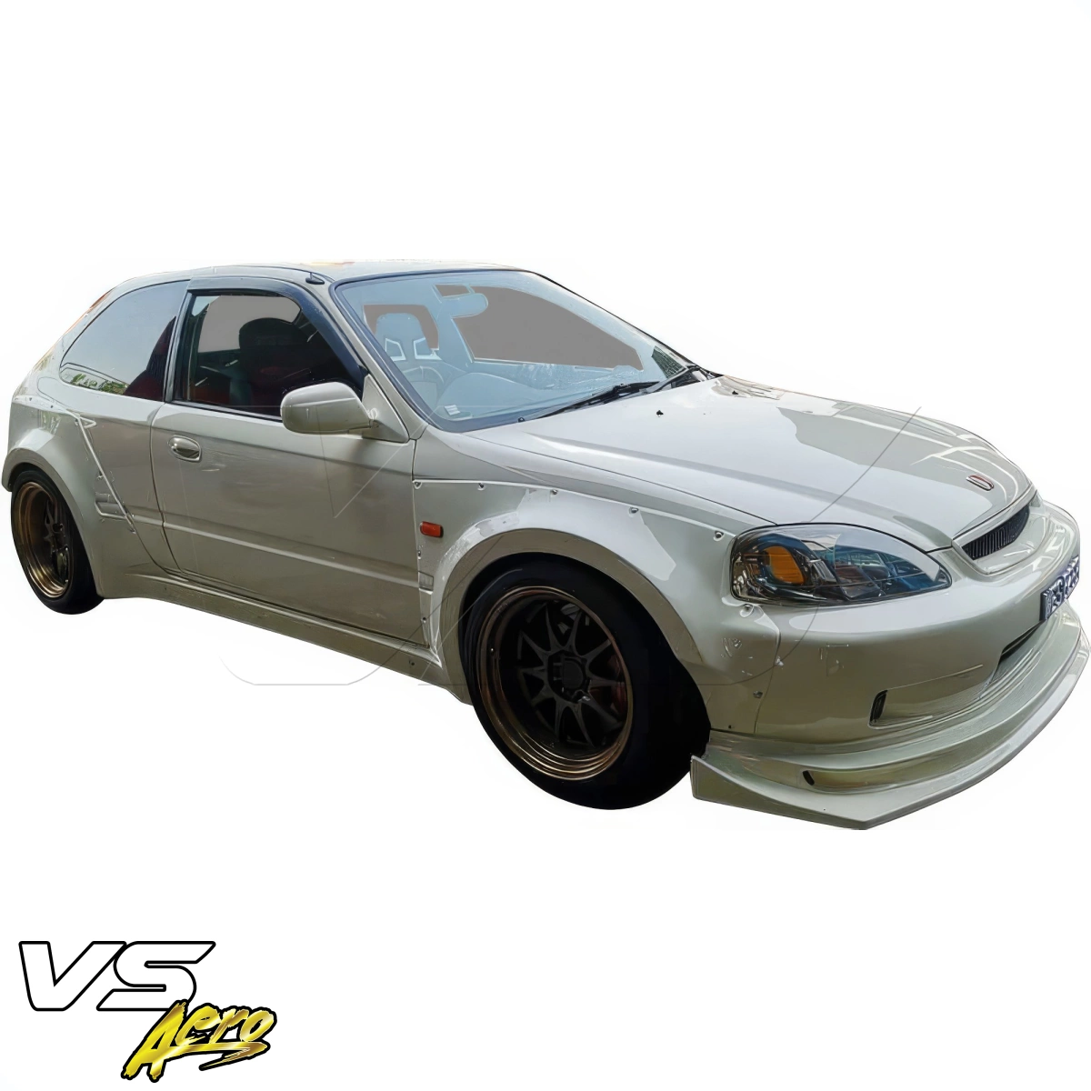 Modify your Honda Civic 1999 with our Exterior/Front Lips - 6