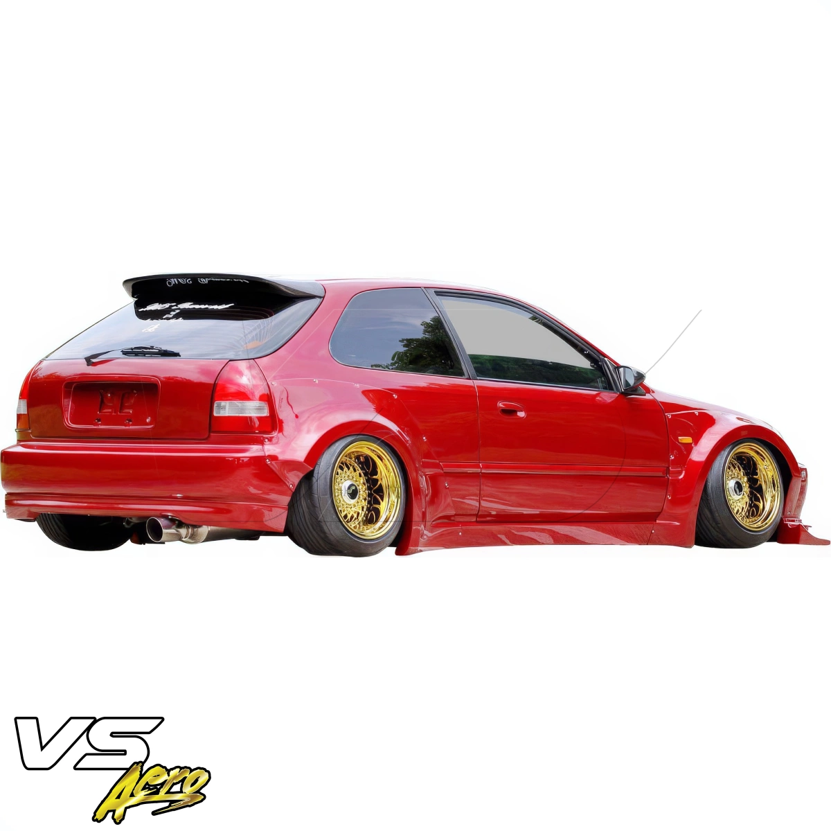 Modify your Honda Civic 1996 with our Exterior/Side Skirts - 7
