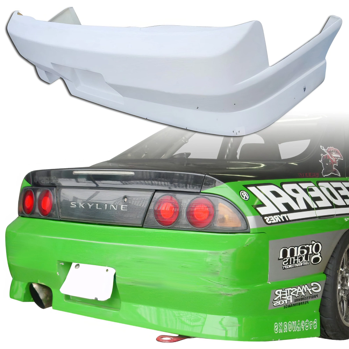 Modify your Nissan Skyline (R33) GTS 1995 with our Exterior/Rear Bumpers - 7