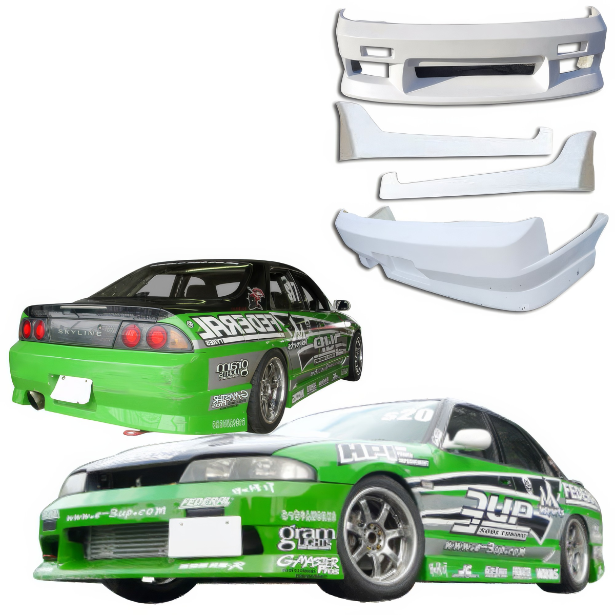 Modify your Nissan Skyline R33 GTS 1995 with our Exterior/Complete Body Kits - 