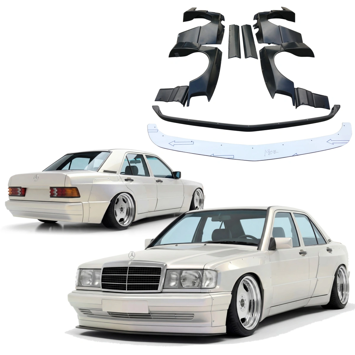Modify your Mercedes-Benz 190 1988 with our Exterior/Complete Body Kits - 1