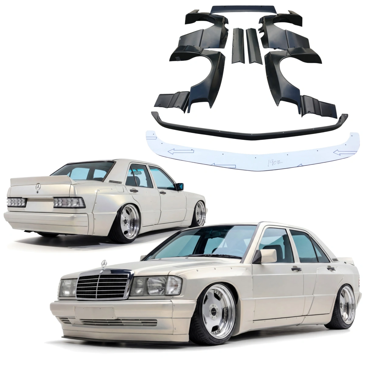 Modify your Mercedes-Benz 190 1988 with our Exterior/Complete Body Kits - 1