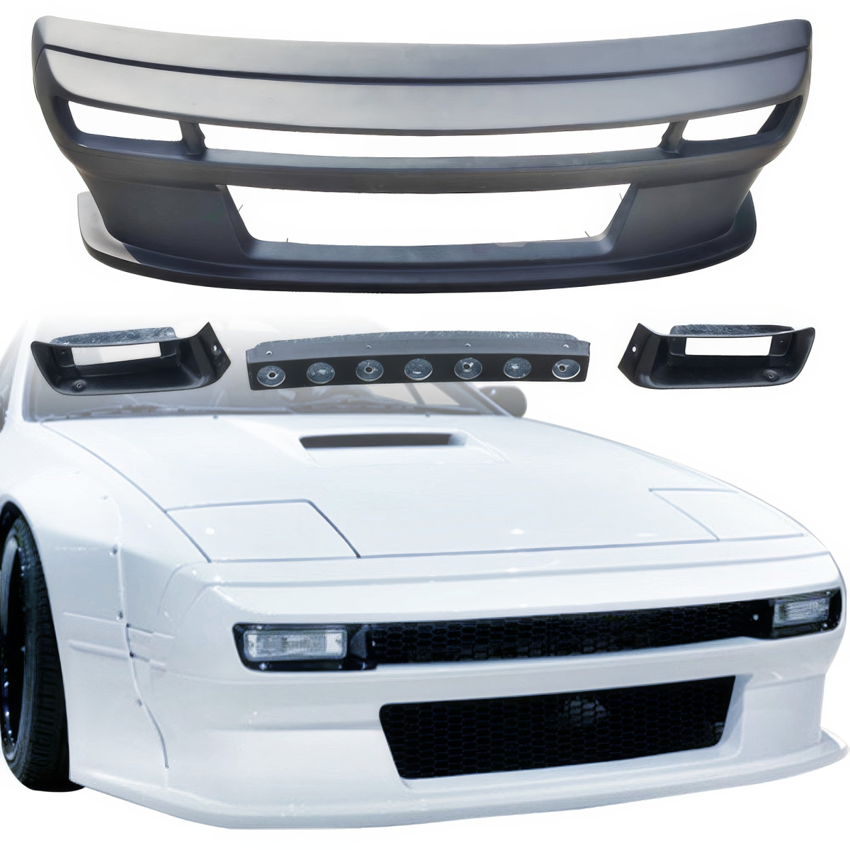 Modify your Mazda RX-7 1986 with our Exterior/Front Bumpers or Lips - 