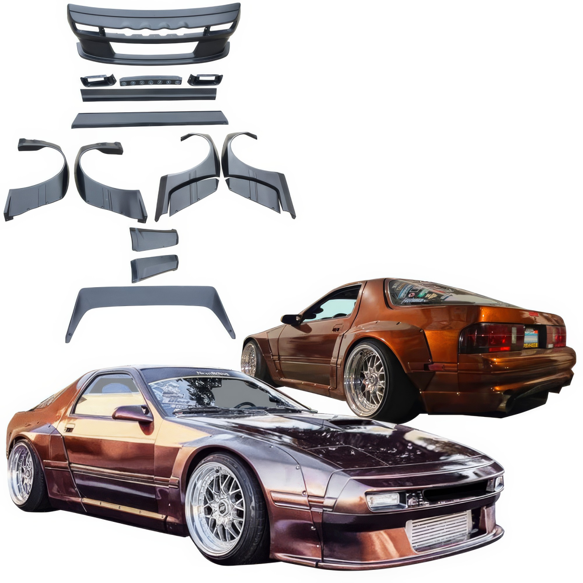 Modify your Mazda RX-7 1986 with our Exterior/Complete Body Kits - 