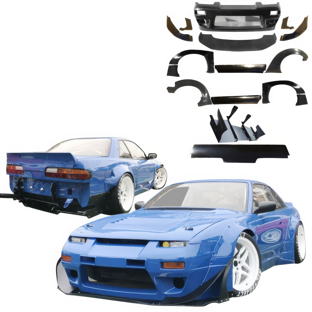 Modify your Nissan 240SX 1989 with our Exterior/Complete Body Kits - 