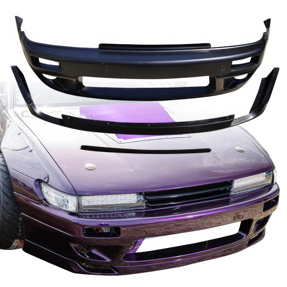 Modify your Nissan Silvia 1989 with our Exterior/Front Bumpers - 3