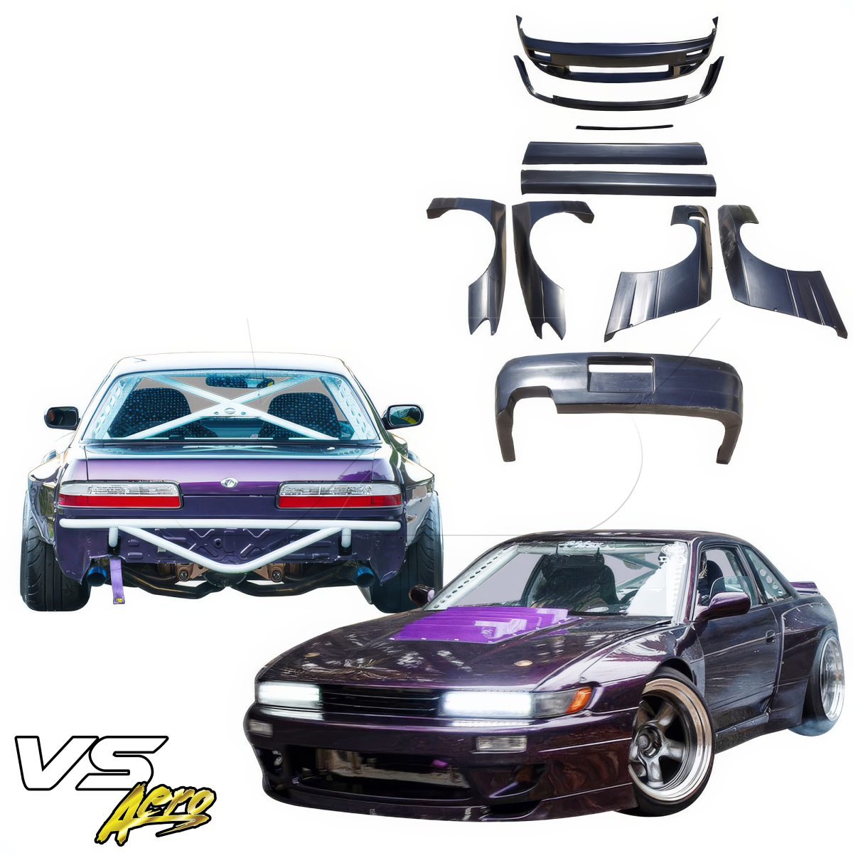 Modify your Nissan Silvia 1989 with our Exterior/Complete Body Kits - 