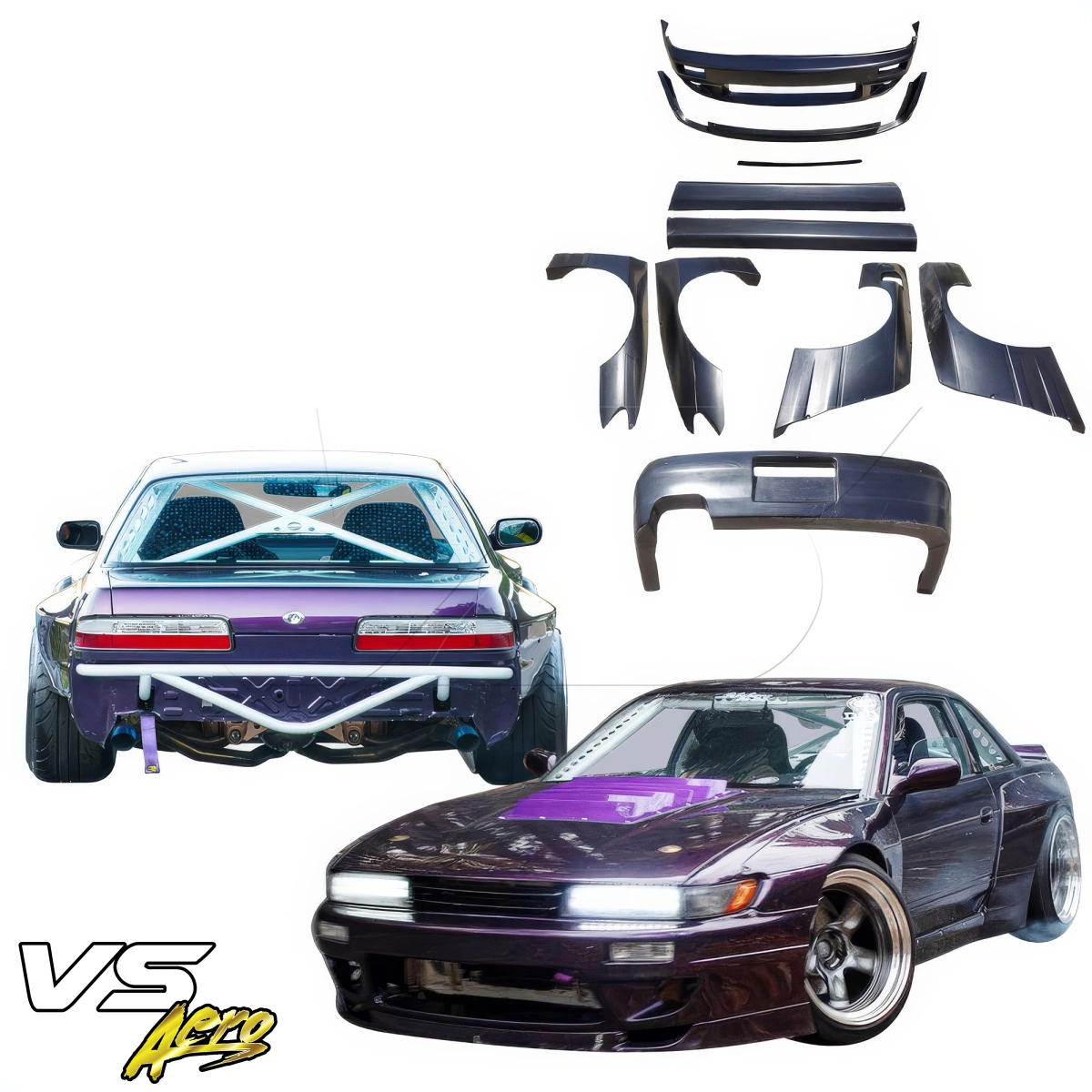 Modify your Nissan Silvia 1989 with our Exterior/Complete Body Kits - 3
