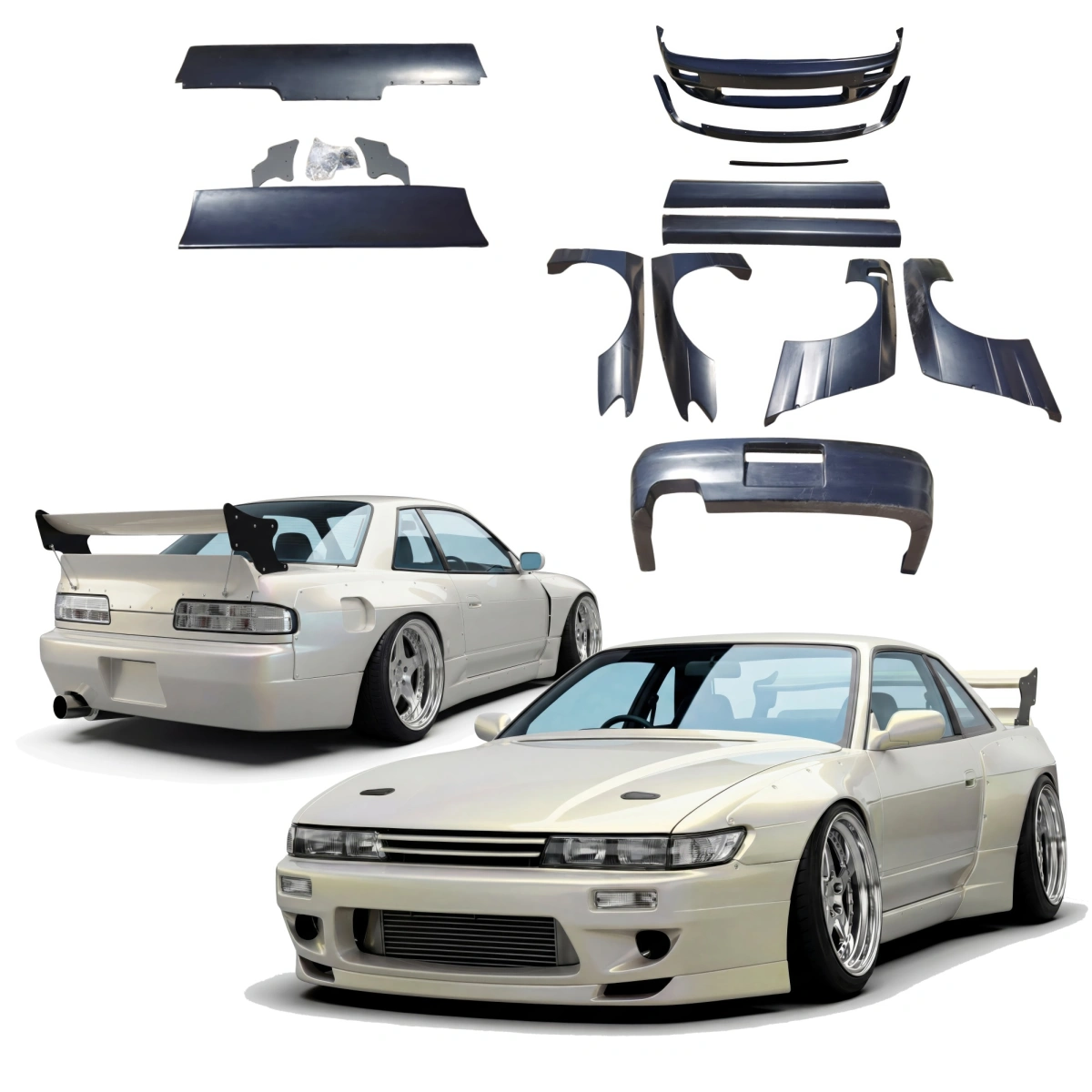Modify your Nissan Silvia 1989 with our Exterior/Complete Body Kits - 1