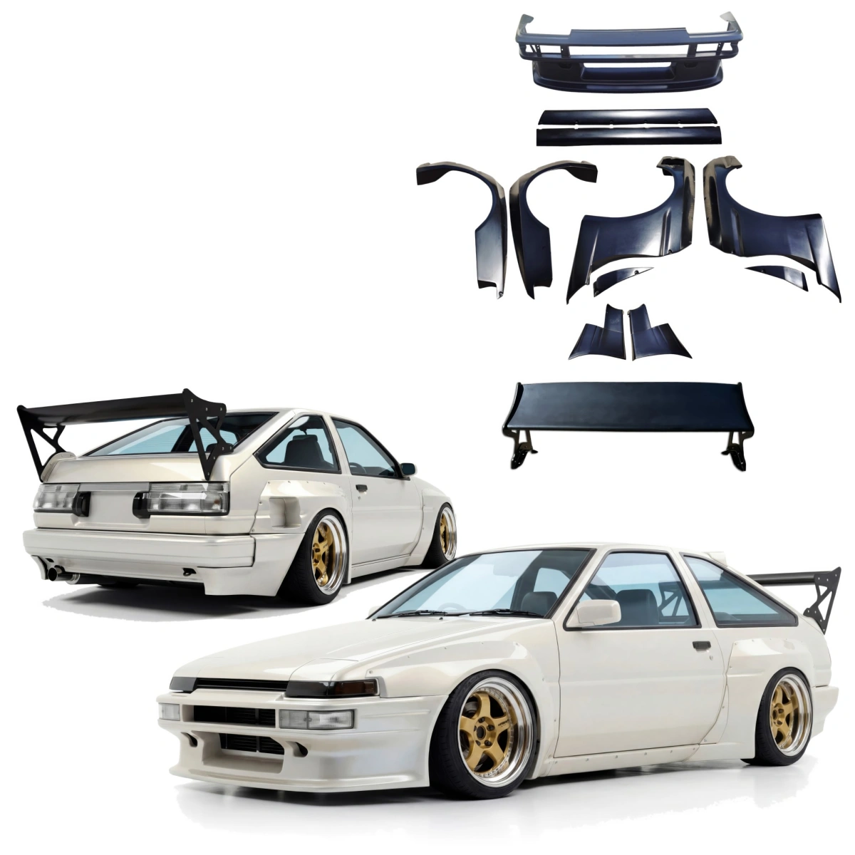Modify your Toyota Corolla 1984 with our Exterior/Complete Body Kits - 1