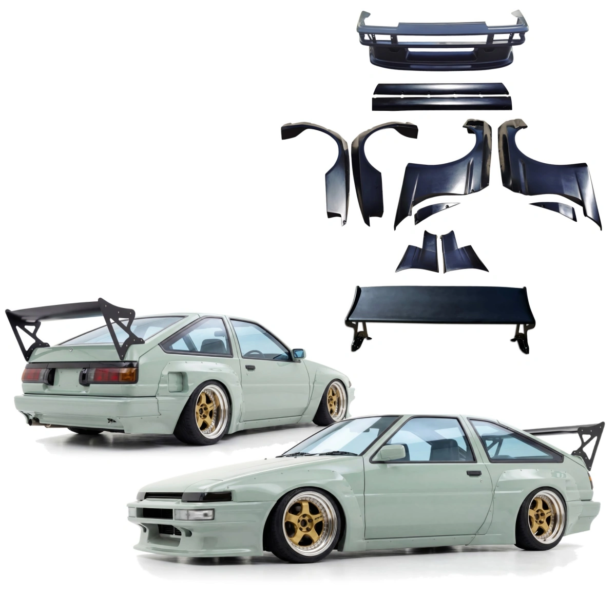 Modify your Toyota Corolla 1984 with our Exterior/Complete Body Kits - 4
