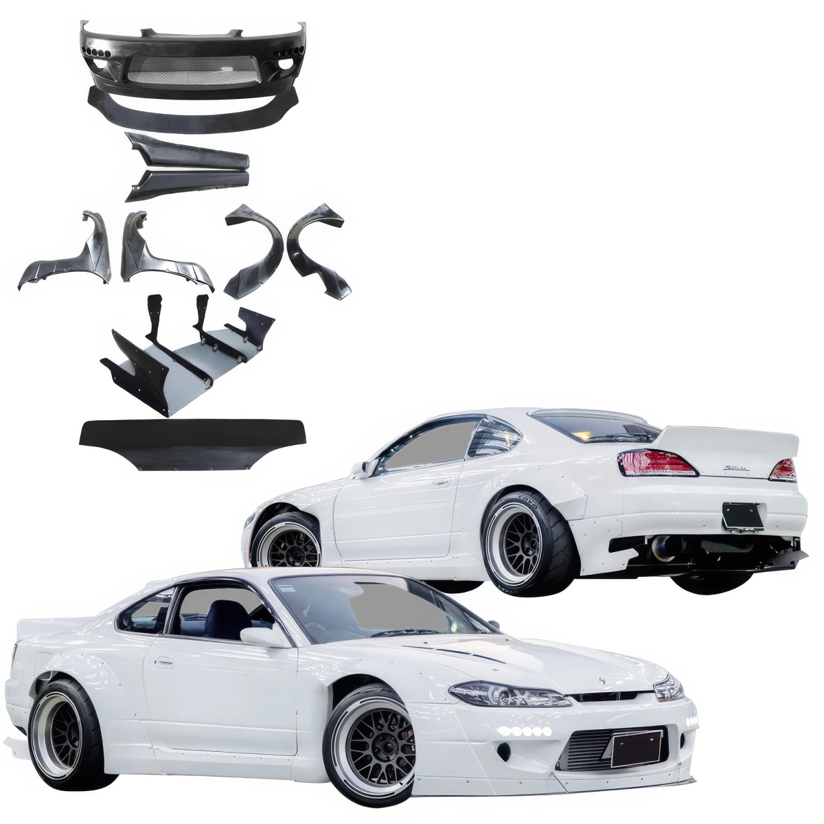 Modify your Nissan Silvia 1999 with our Exterior/Complete Body Kits - 1