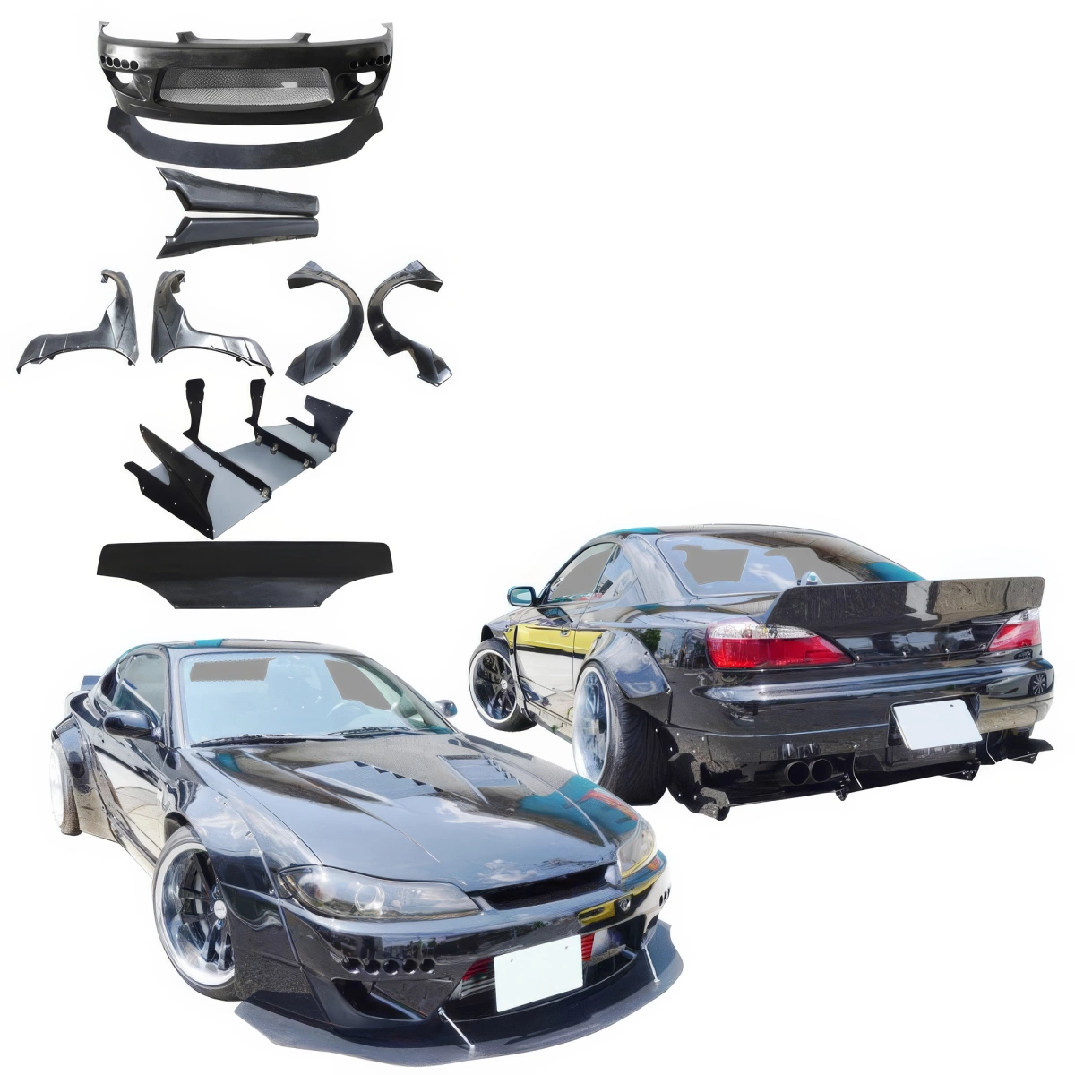 Modify your Nissan Silvia 1999 with our Exterior/Complete Body Kits - 3