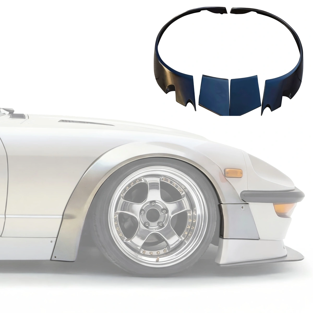 1979-1983 Datsun 280ZX VSaero FRP TKYO Wide Body Fenders (front 1979-1983 Datsun 280ZX VSaero FRP TKYO Wide Body Fenders (front