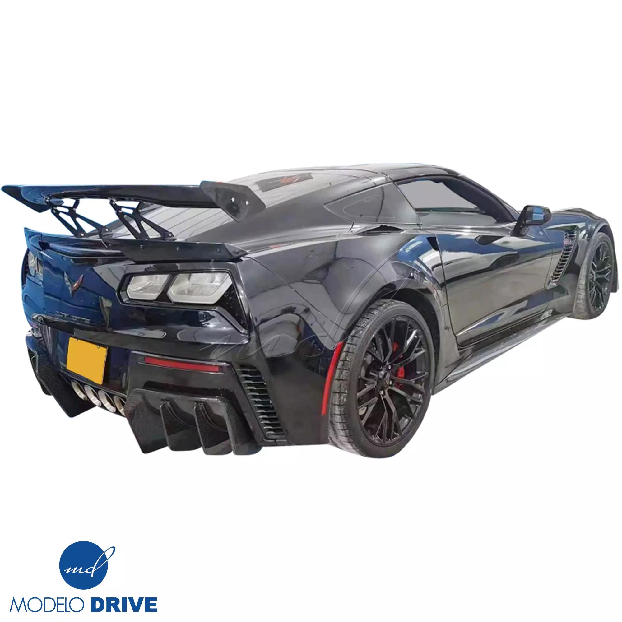 ModeloDrive Carbon Fiber Dual Diffusers 2pc > Chevrolet Corvette C7 2014-2019 - Image 8