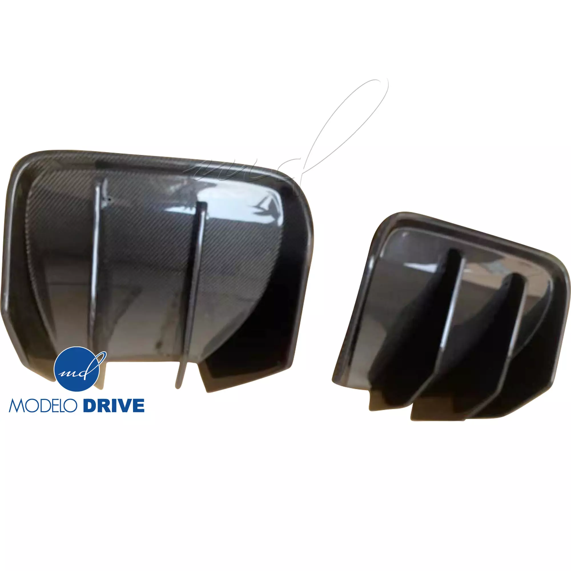 ModeloDrive Carbon Fiber Dual Diffusers 2pc > Chevrolet Corvette C7 2014-2019 - Image 10