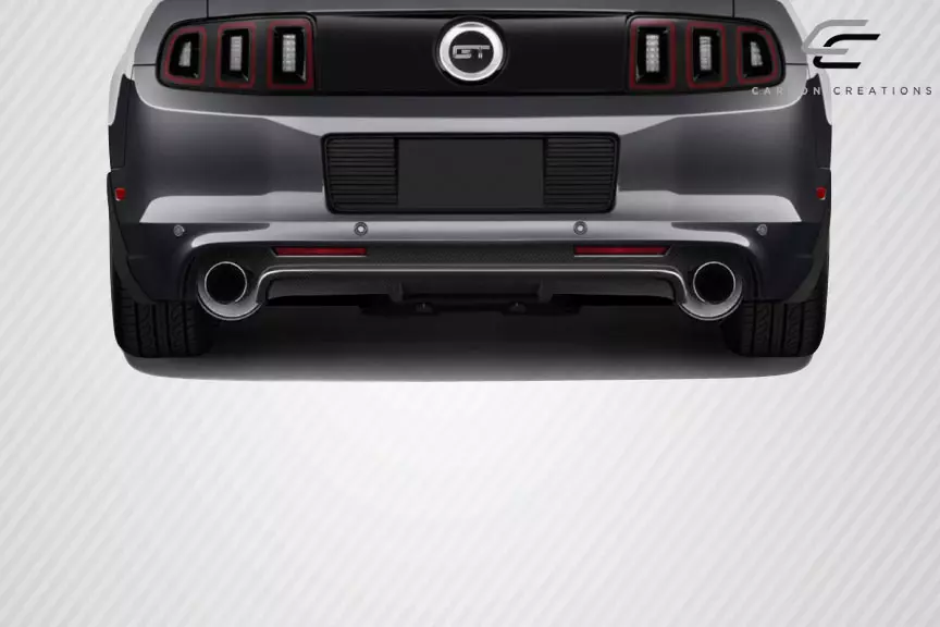 2013-2014 Ford Mustang Carbon Creations Boss Look Rear Diffuser 1 Piece (s) - Image 2