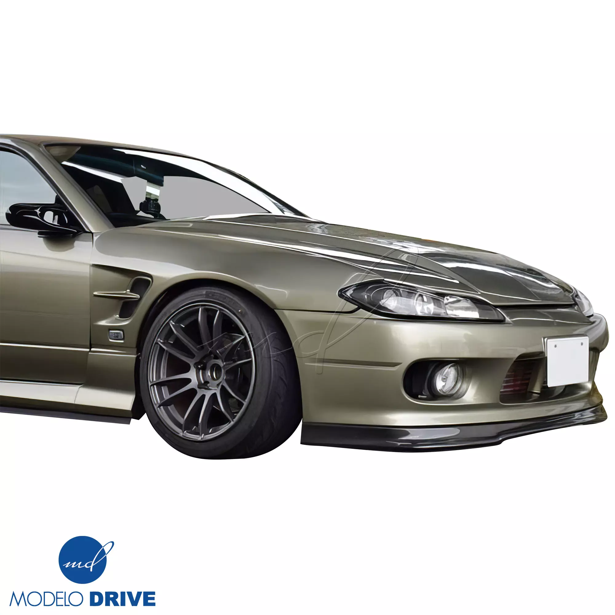 ModeloDrive Carbon Fiber AFLU Front Lip Diffuser > Nissan Silvia S15 1999-2002 - Image 2